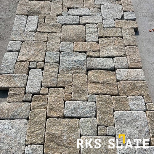 Облицовочный камень Sesame Yellow Quartz Temple