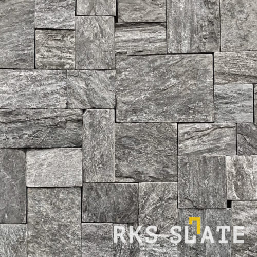 Облицовочный камень Monsoon Black Quartz Castle