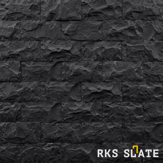Фасадный колотый камень Belgian Black Rock (Скала)